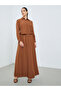Women Ruched Shirt and Maxi Skirt Modest Set