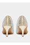 Embellished Pointed Toe Court Shoes - 4
