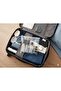 6-Piece Luxury Travel Set |   Airplane Type Plastic 100ml Bottle and Acrylic Cream Jar Set (with Bag) - 6