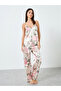 Women Floral Printed Cami Top and Pyjama Set - 2