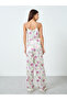 Women Floral Printed Cami Top and Pyjama Set - 5