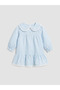 Lcw Baby Ekru Peter Pan collar Striped Baby Girl Dress - 2