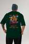 Araba Club Series 19 Back Printed Green Oversize T-Shirt 100% Cotton Men Women - 2