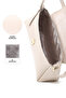 Wrinkled Textured Black-Wrinkled Textured Cream Shk305 Set Faux Leather, 2-Piece Hand, Arm, and Shoulder Bag - 7
