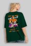 Araba Club Series 41 Back Printed Green Oversize T-Shirt 100% Cotton Men Women - 4