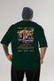 Araba Club Series 1 Back Printed Green Oversize T-Shirt 100% Cotton Men's Women's - 2
