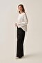 Black Lycra Sweatpants with Slits at the Hem - 3
