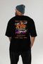 Araba Club Series 38 Back Printed Black Oversize T-Shirt 100% Cotton Men's Women's - 5