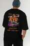 Araba Club Series 35 Back Printed Black Oversize T-Shirt 100% Cotton Men's Women's - 7