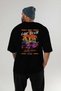 Araba Club Series 22 Back Printed Black Oversize T-Shirt 100% Cotton Men's Women's - 5