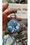 Stone Hand Mirror Keychain 6 cm - 2