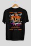 Araba Club Series 3 Back Printed Black Oversize T-Shirt 100% Cotton Men Women