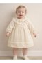 Muslin Fabric Long Sleeve Baby Girl Lady Dress - 2