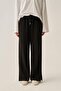 Black Lycra Sweatpants with Slits at the Hem - 5