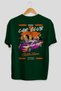 Araba Club Series 6 Back Printed Green Oversize T-Shirt 100% Cotton Men Women