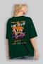 Araba Club Series 31 Back Printed Green Oversize T-Shirt 100% Cotton Men Women - 4