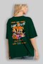 Araba Club Series 39 Back Printed Green Oversize T-Shirt 100% Cotton Men Women - 4