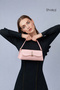 Wrinkled Textured Pink Shk305 Faux Leather, Special Lock Magnet Hand, Arm and Shoulder Bag - 8