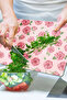 Glass Cutting Board and Presentation Plate Love Series with Rose Pattern 20 X 30 cm - 5
