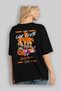 Araba Club Series 39 Back Printed Black Oversize T-Shirt 100% Cotton Men's Women's - 4