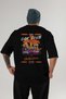 Araba Club Series 34 Back Printed Black Oversize T-Shirt 100% Cotton Men's Women's - 2