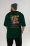 Araba Club Series 33 Back Printed Green Oversize T-Shirt 100% Cotton Men Women - 5