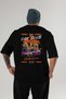Araba Club Series 21 Back Printed Black Oversize T-Shirt 100% Cotton Men Women - 2