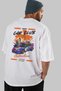 Araba Club Series 7 Back Printed White Oversize T-Shirt 100% Cotton Men's Women's - 7