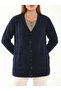 Mother Buttons Full Knit Large Size Knitwear Cardigan 1606 - 2