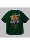 Araba Club Series 36 Back Printed Green Oversize T-Shirt 100% Cotton Men Women - 3