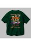 Araba Club Series 17 Back Printed Green Oversize T-Shirt 100% Cotton Men's Women's - 3