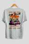 Araba Club Series 3 Back Printed White Oversize T-Shirt 100% Cotton Men's Women's