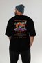 Araba Club Series 2 Back Printed Black Oversize T-Shirt 100% Cotton Men's Women's - 5