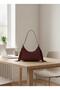 Women's Leather-Look Tasseled Daily Shoulder Bag (Length 28 cm - Height 12 cm) - 3