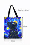 Van Gogh Starry Night and Cats Themed 2-Piece Bag Set - 2