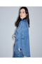 Crochet Collar Denim Shirt - 5