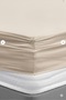 Fitted Combed Cotton Bed Sheet 160*200+30 cm Cream