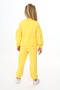 Girl's 2-Piece Set Printed College Collar Zippered Pocket Sweatshirt & Elastic Waistband Pants - 5
