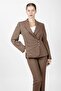 Shawl Collar Double-Breasted Model Jacket - Brown - 1182100 - 5