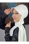 قبعة ربيعية مزينة بحجر مربع أبيض - 4