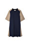 Colorblock Fabric Mix Dress - 3