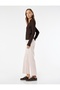 Cut Leg Basic Denim Trousers - 2