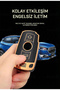 Bmw Compatible E60, E61, E70, E81, E87, E90, E91, E92, X1, X5, X3, 1, 3, 5, 6, Z4, M3, M5 Gold Edge Tpu Key Case Cover (Black) - 7