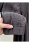 فستان أنيلاي ذهبي بأزرار ونصف فتحة -SHA1146 بني - 4
