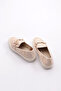 Pm373-K2001 Women's Loafer Shoes with Metal Accessories - 3