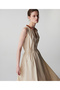 Contrast Collar Poplin Dress