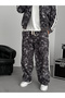 Anthracite Digital Printed Striped Tracksuit Jj-187 - 3