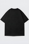 Unisex Black Dark Aesthetic Figure Printed Cotton Oversize T-Shirt - 2