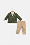 Premium Boys' 3-Piece Suit with Shirt and Detailed Jacket