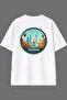 Tehran Iran Design White Oversize T-Shirt with Back Print